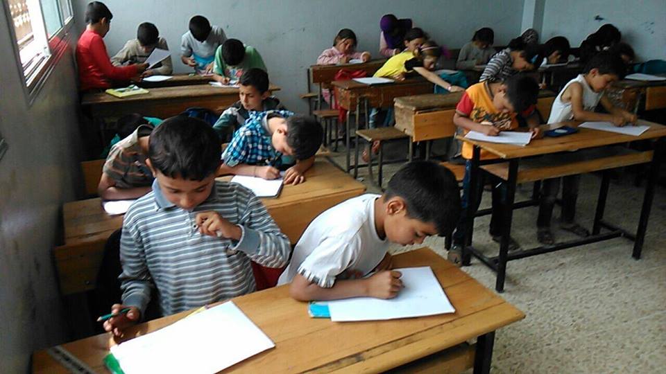 مدرسة خطوات لتعليم الأطفال، إدلب، سلقين، 2016، المصدر: خاص حكاية ما انحكت.