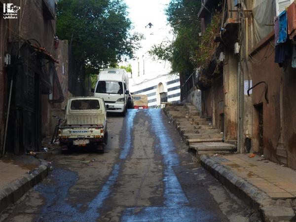 [Photo: Malja' Incline - Inner Shaghur - Damascus (Lens Young Dimashqi's Facebook page)].