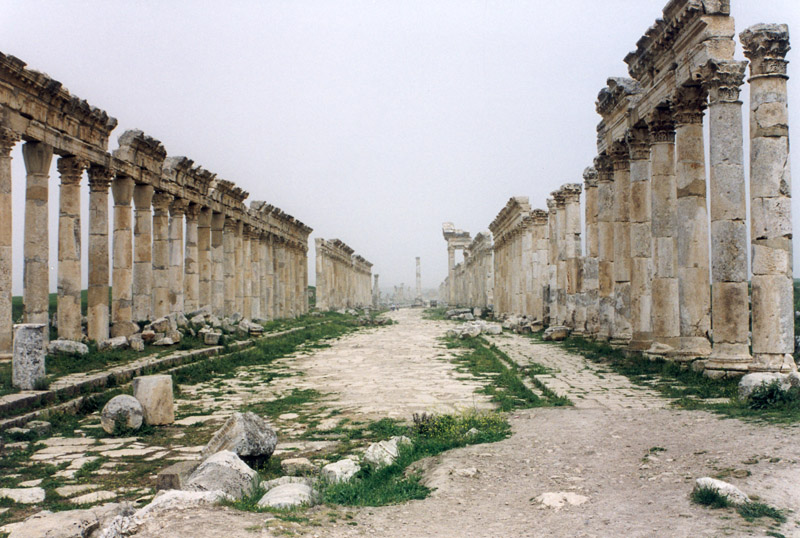 بقايا مدينة أفاميا. المصدر: ويكيبيديا
